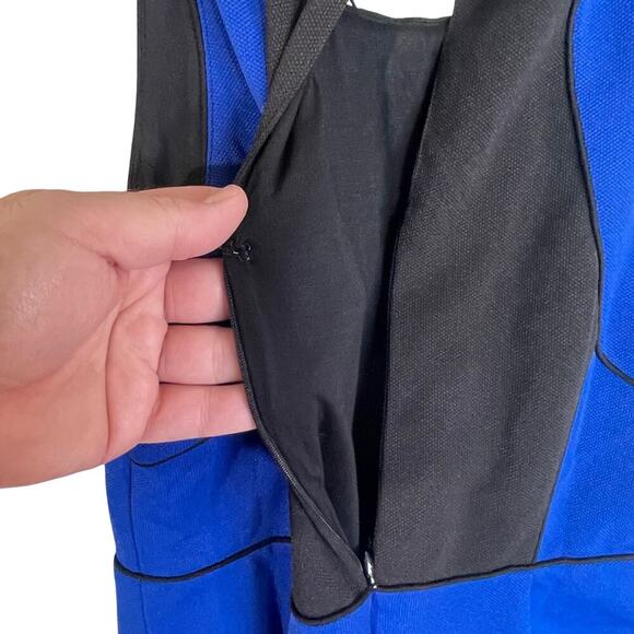 NWT ANTHROPOLOGIE GREYLIN Women’s Blue Colorblocked Sheath Dress - Picture 5 of 5